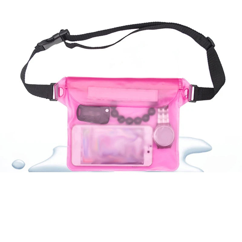 High Waterproof Sealing Swimming Bag Large Size Transparent Underwater Dry Protection Bag for Iphone Mobile Phone Pouch