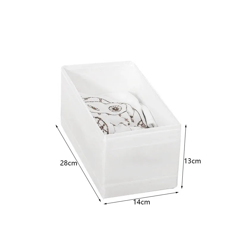 Clothes Organizer Compartment Storage Box Foldable Washed Home Organizer for Underwear Jeans Socks Wardrobe Storage Containers