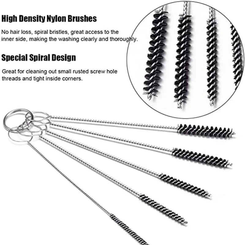 Hot Brushes Cleaner Tools for Automobile Motorcycle ATV Welder Carb Chainsaw Carburetor Carbon Dirt Jet Remove Cleaning Needles