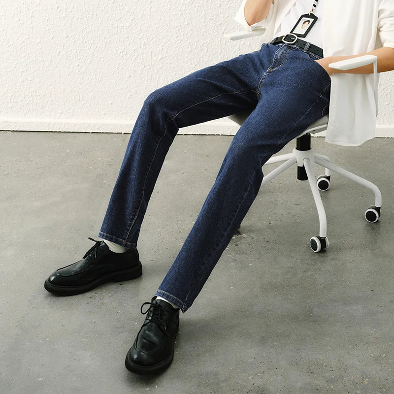 Semir Jeans Men Slim Fit Skinny Trousers Leg-lengthening 2025 Spring New Long Trousers Basic Versatile