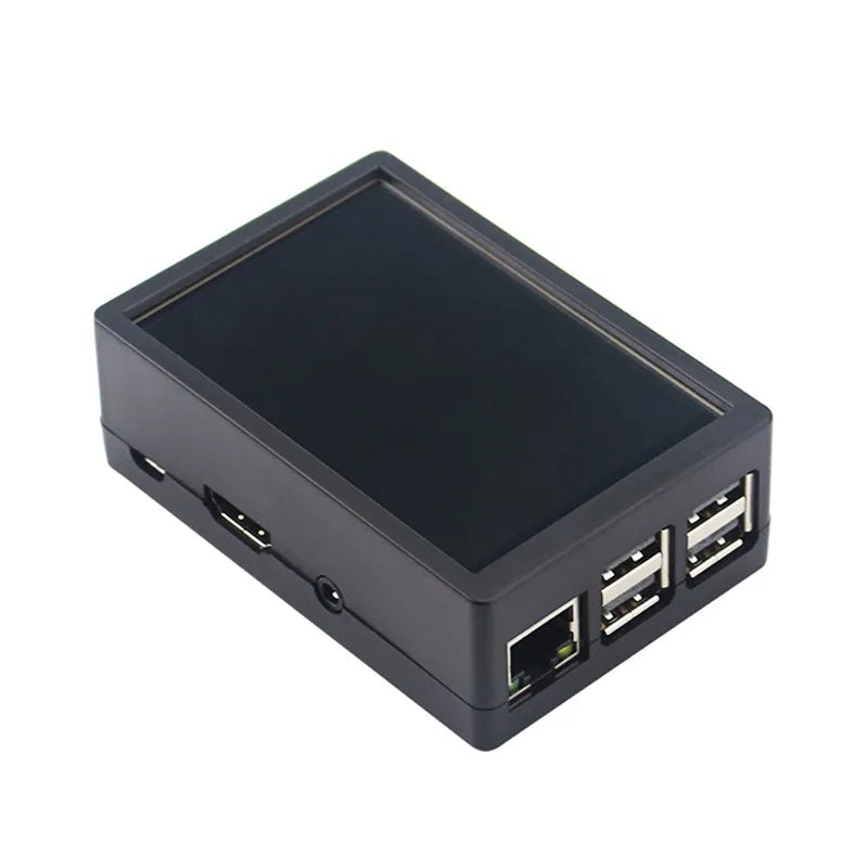 Raspberry Pi 3B Plus Case Plastic ABS Case Shell Box Optional Cooling Fan for Raspberry Pi 3B+/3B Use with 3.5 Inch Screen
