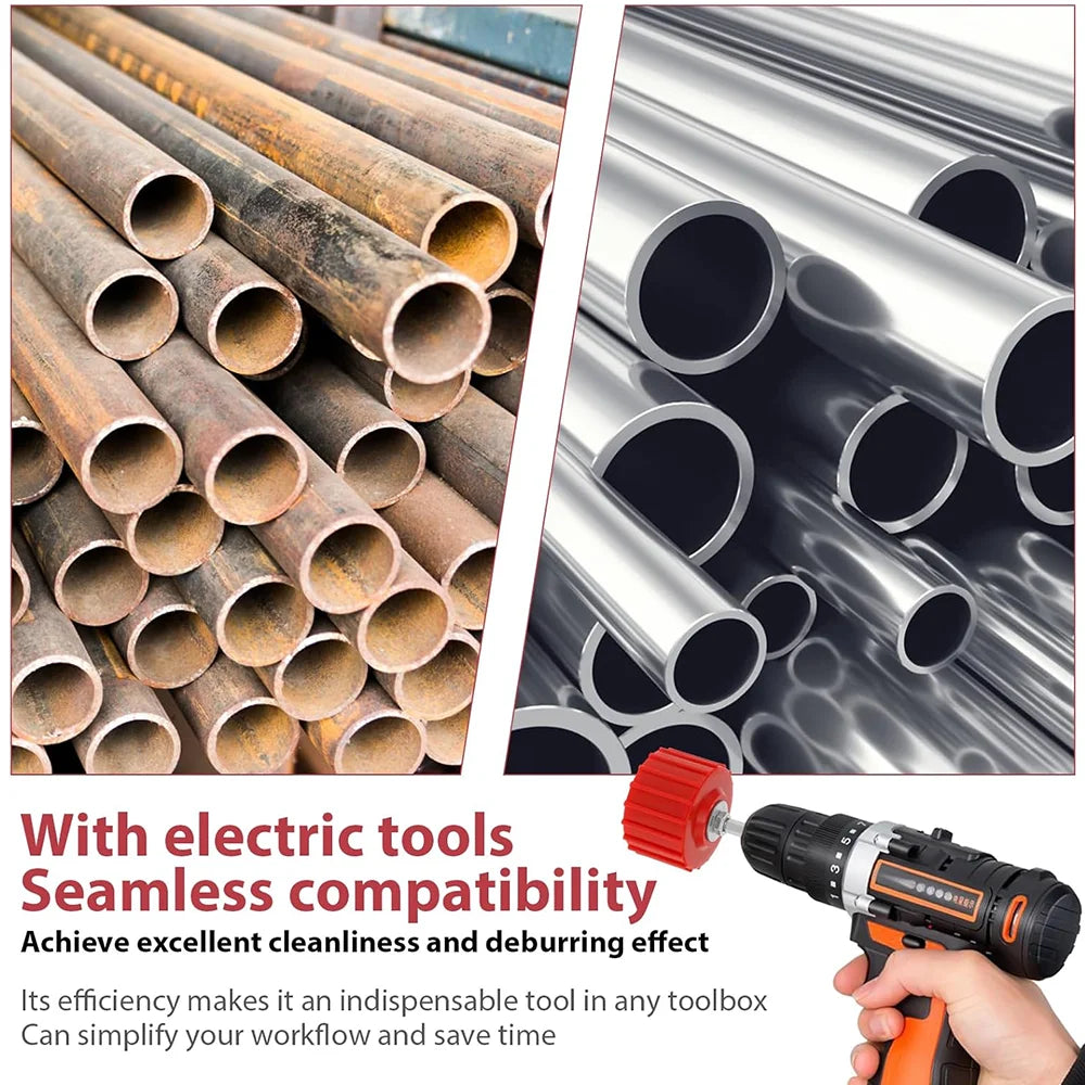 3/9/15Pcs metal pipe/copper pipe cleaning brush, grinding/rust removal tools,copper wire/stainless steel drilling cleaning brush