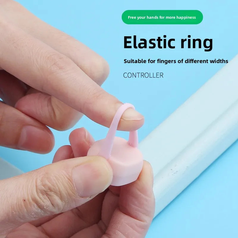 Mini Fingertip Phone Bluetooth Remote Control for Tiktok Short Video Flip Page Liking Device Ring Selfie Device Take Photo Video