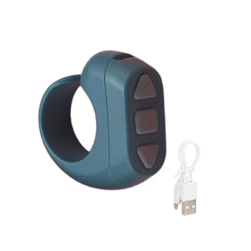 Finger Ring Bluetooth Remote Controller 3 Keys Quick Photograph Wearable Page Scroll Shooting for TikTok Video Tap Control