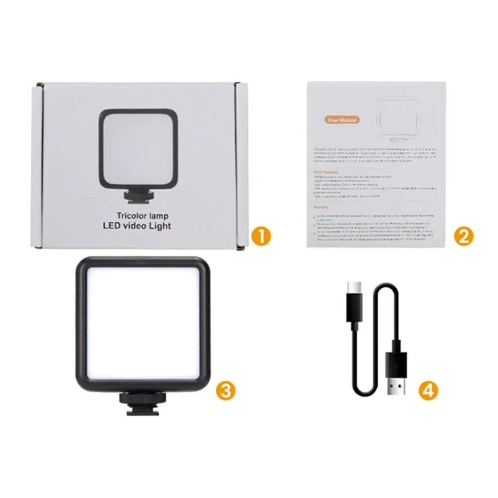 LED Photo Studio Light for Tik tok Youbute Game Live Video Fill Lighting Portable Camera Video Recording Photography Panel Lamp