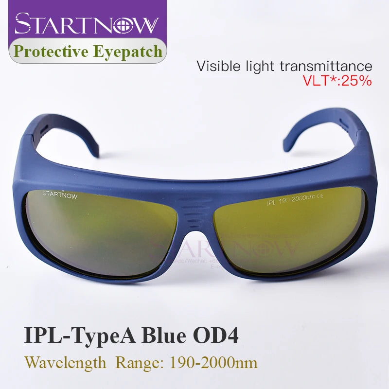 Laser Glasses 190nm-2000nm IPL Hair Removal Safety Eyepiece CE IPL OPT Soft PE Eye Mask Protective Eyepatches Laser Goggles