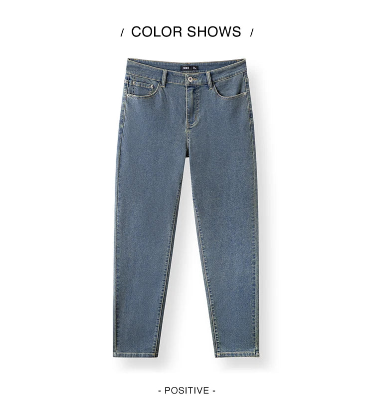 Semir Jeans Men Slim Fit Skinny Trousers Leg-lengthening 2025 Spring New Long Trousers Basic Versatile