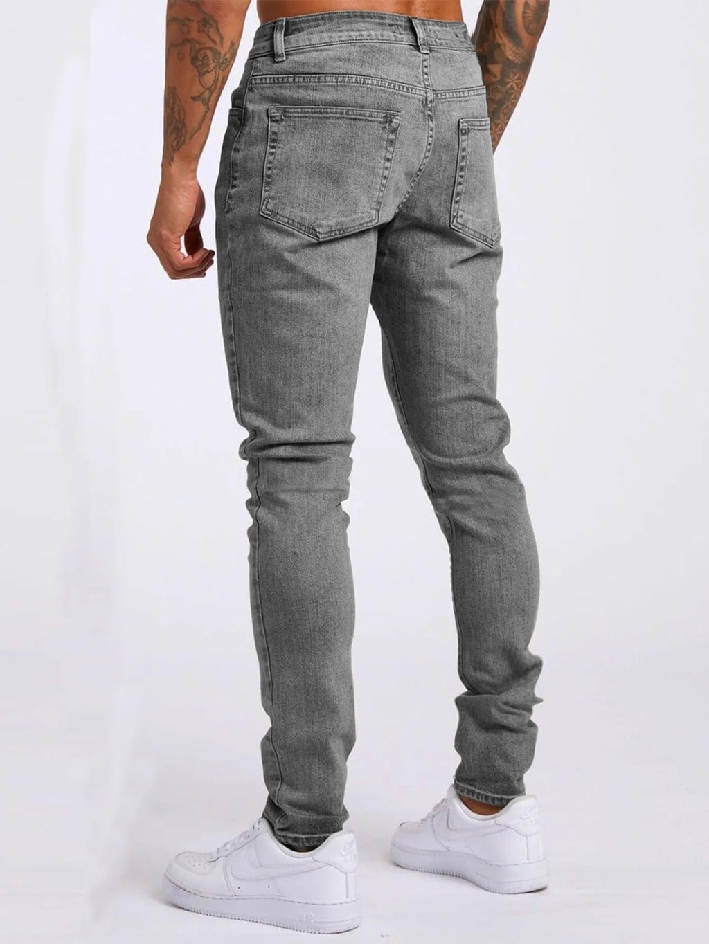 2025 new men's slim fit classic slim fit jeans casual street style casual men's slim fit jeans men's slim fit pencil jeans