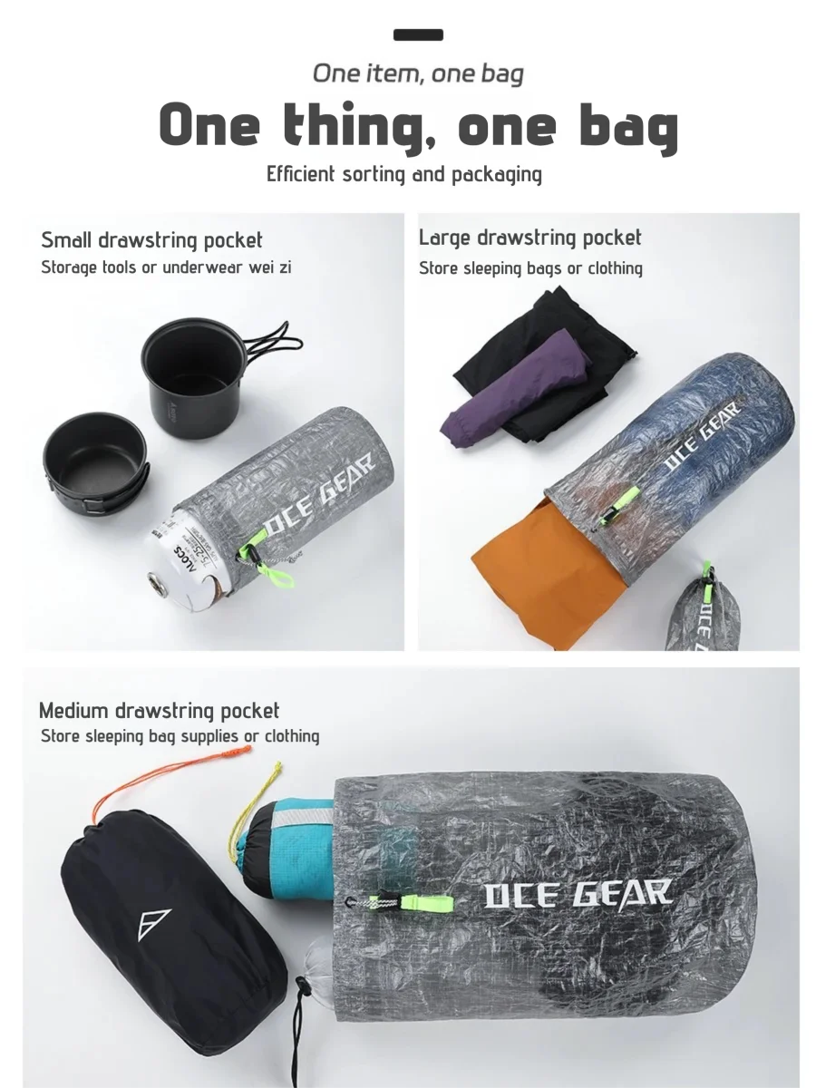 Ultralight Outdoor Storage Bags Waterproof Compression Dry Sack Flat Pouch First Aid Bag Multi Size Travel Camping Organizer