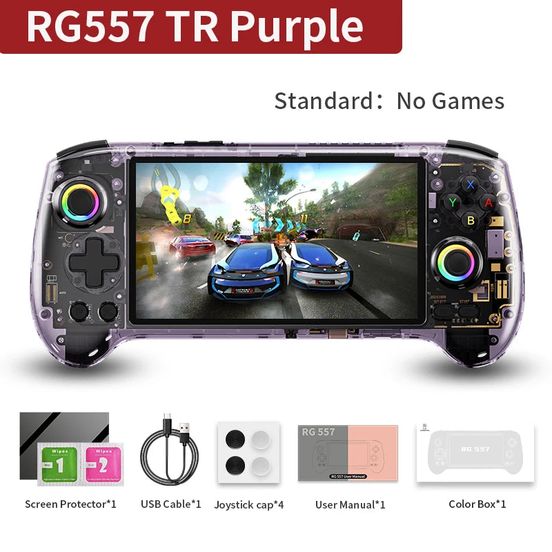ANBERNIC RG557 Handheld Game Console 5.48" AMOLED Screen Dimensity 8300 Android Retro Video Player Supports FOTA WIFI Streaming