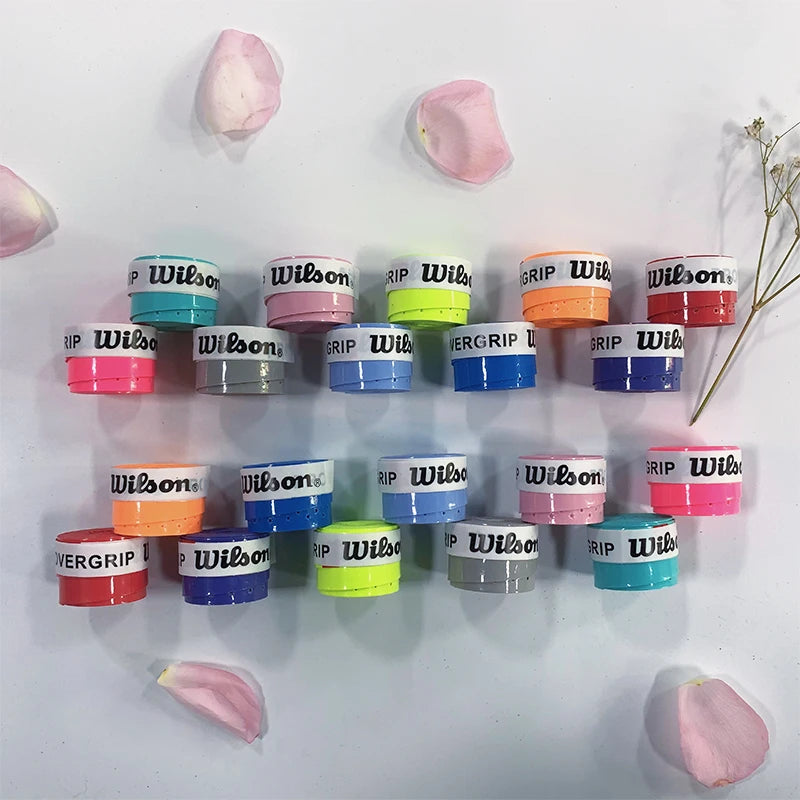 15/30PCS Wilson Tennis Overgrip PU Tennis Racket Sweat Band Absorption Grip Badminton Racket Handle Grip Tennis Griptape