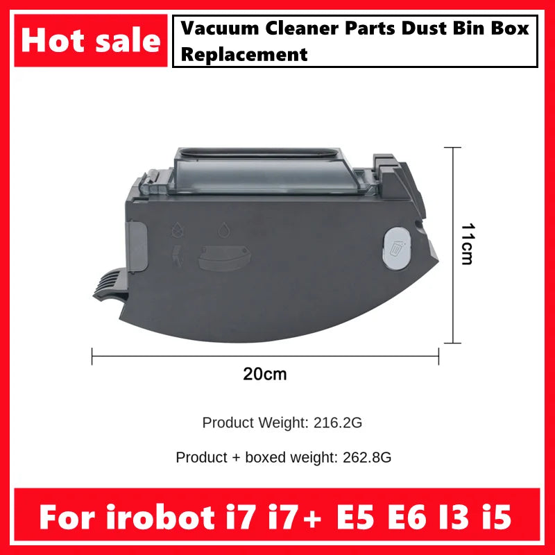 For irobot Roomba E/I Series i7 i7+ E5 E6 I3 i5 Vacuum Cleaner Parts Dust Bin Box Replacement