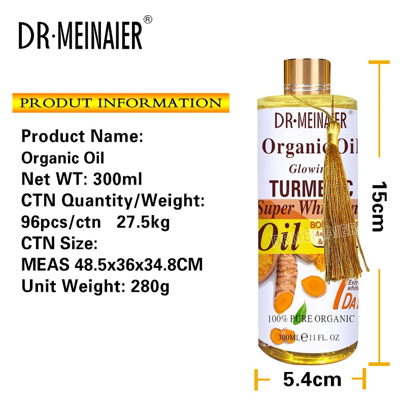 Super Moisturizing Body Care Oil Correcting Meridian Spa Relaxation Oil Arbutin Hydrates Skin With Turmeric Retinol Massage Oil