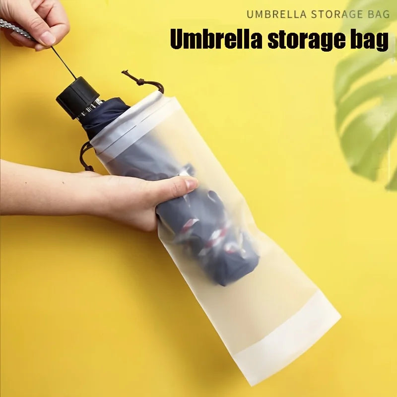5/20pcs Waterproof Translucent Umbrella Storage Bag with Drawstring Portable Multi-purpose Pouch for Home Travel Organizer Essen