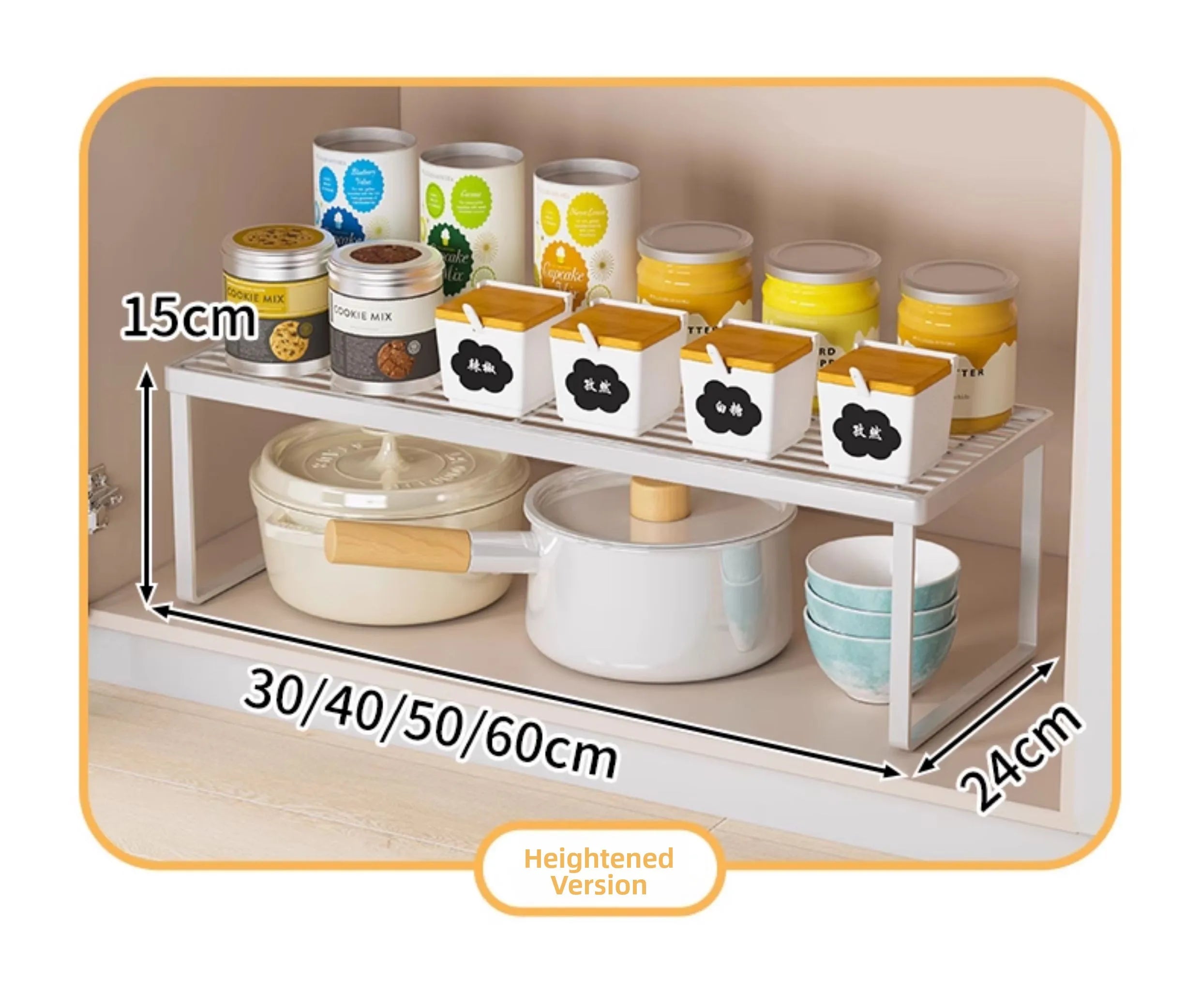 Kitchen Countertop Storage Ra Multi-Layer Cabinet Organizer Spice Storage elf Tabletop Arrangement Utili Tool