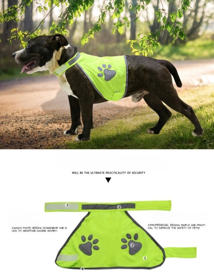 Reflective Dog Vest Clothes Breathable Pet Puppy Dog Safety Outdoor Walking Running Vests For Small Medium Large Dogs Chihuahua