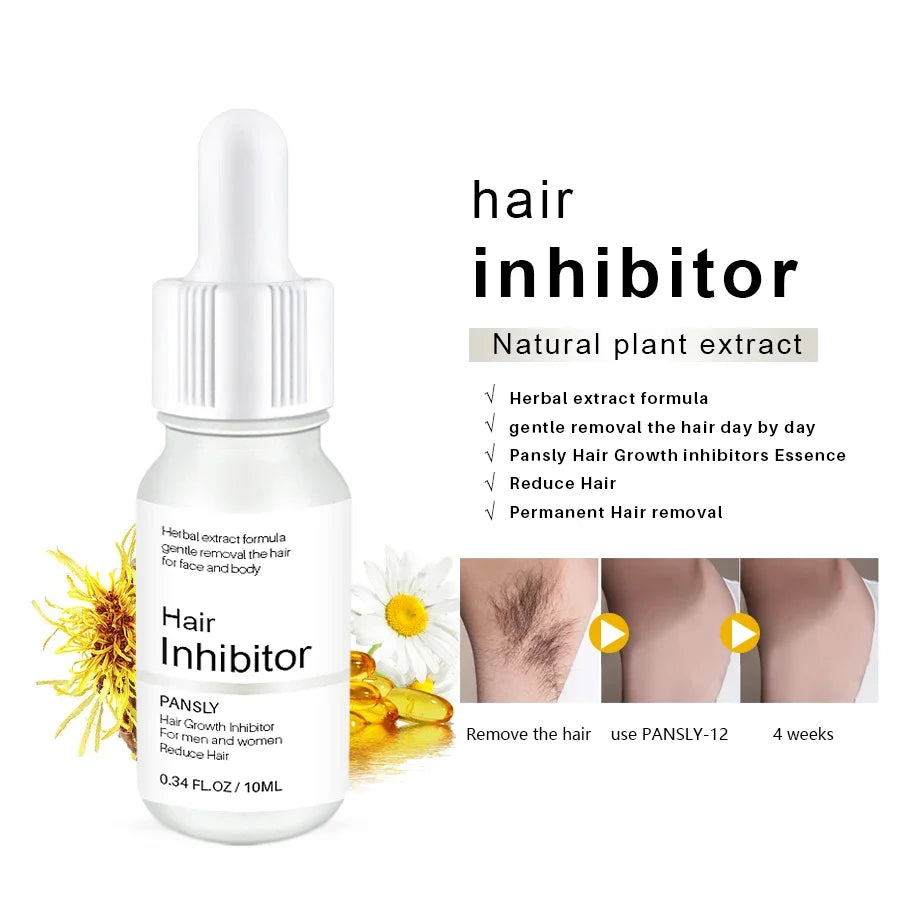 Professional Stop Hair Growth Inhibitor Serum Oil Painless Moisturizing Whitening Removal Non-irritating Skin Care Body Beauty