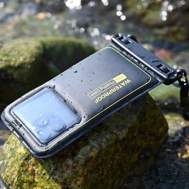 HAISSKY Waterproof Phone Bag for iPhone 16/15/14/13/12 pro Max/XR Universal Crossbody Swim Storage Pouch Case