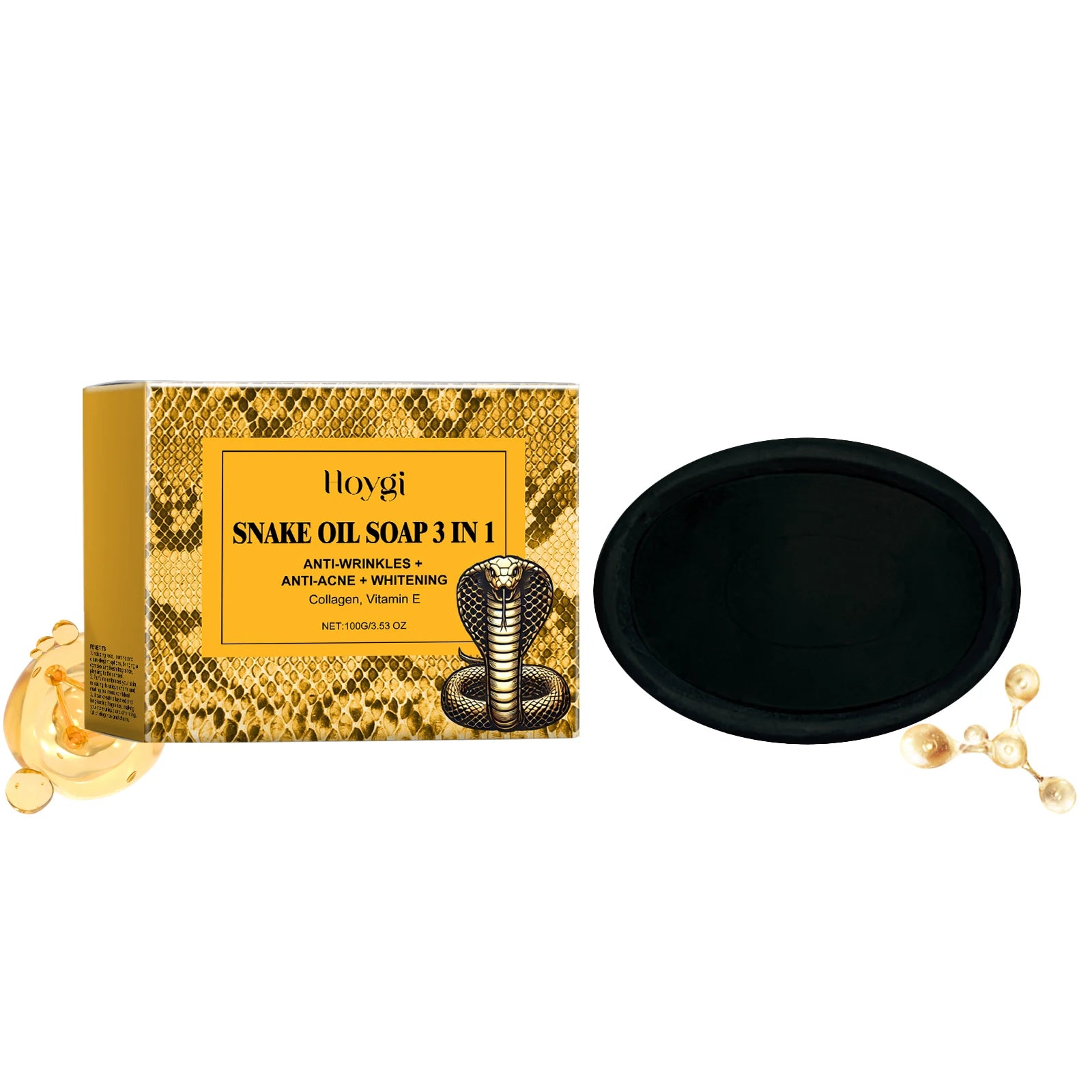 Snake Oil Cleansing Soap - Gentle Facial Cleansing, Leaves Skin Tender & Smooth, Refreshing & Oil-Control Cleansing Soap