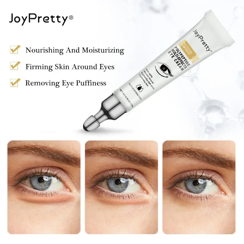 JoyPretty Anti Wrinkle Eye Cream Eye Bags Removal Polypeptide Anti Aging Tightening Dark Circles Puffiness Eye Skin Care Creams