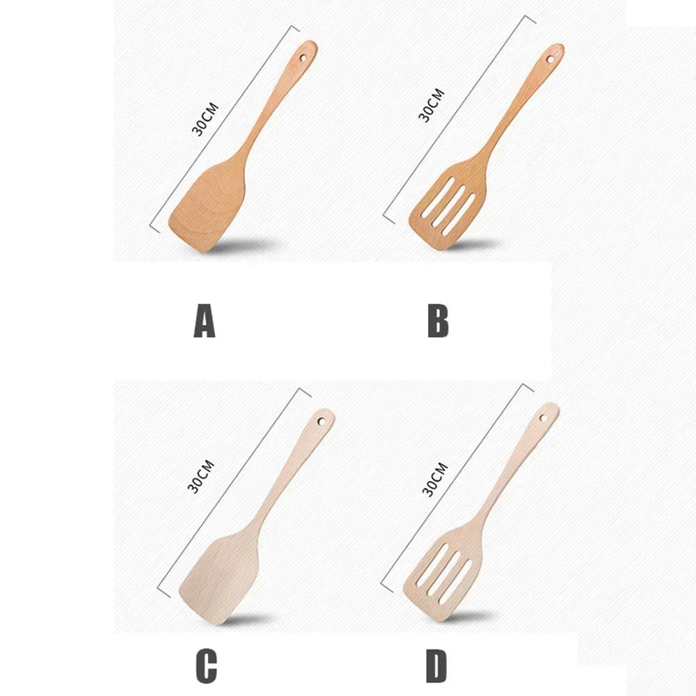 Wood Spatula Kitchen Accessories Non-Stick Cookware Cooking Tools Gift Wooden Shovel Kitchen Tool Kitchen Cooking Utensil Tool