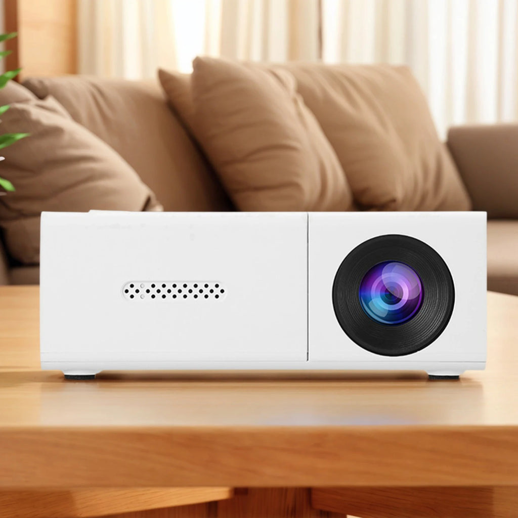 1080P LED Mini Projector with Remote Control 4K HD Video Projector Smart Mobile Projection Tool for Outdoor Camping Movies