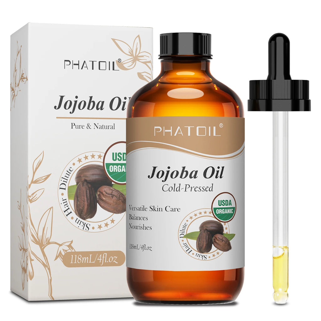 PHATOIL 1PCS 236ML/118ML Pure Castor Oils For Moisturize Skin,Hair Care,Body Massage USDA Cold-Pressed Essential Oil