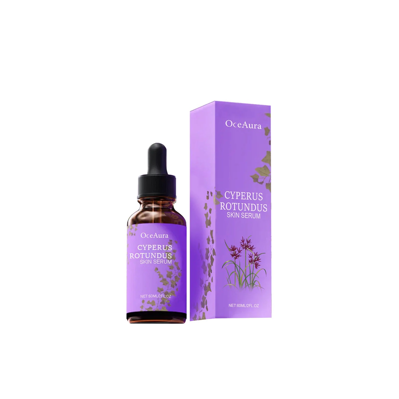 OceAura Cyperus Rotundus Oil for Hair Removal Prevent Hair Growth Products Remove Hair Inhibitor for Moisturizing Body Oil 60ml