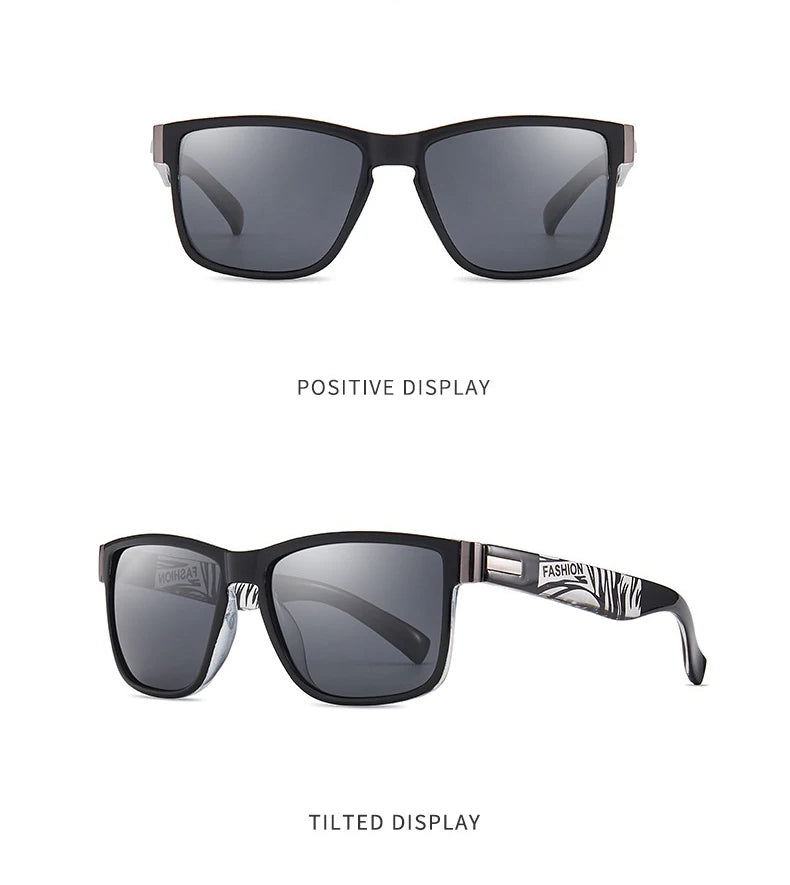 Classic UV400 Sunglasses for Men and Women Fashion Outdoor Sports Fishing Hiking Golf, Travel Square Retro Eyewear