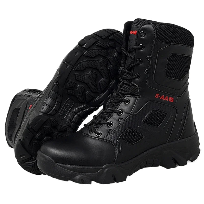 Men Shoes Winter Men Combat Tactical Boots 2025 Ankle Work Safety Shoes Special Force Army Boots Male Waterproof Motorcycle Shoe