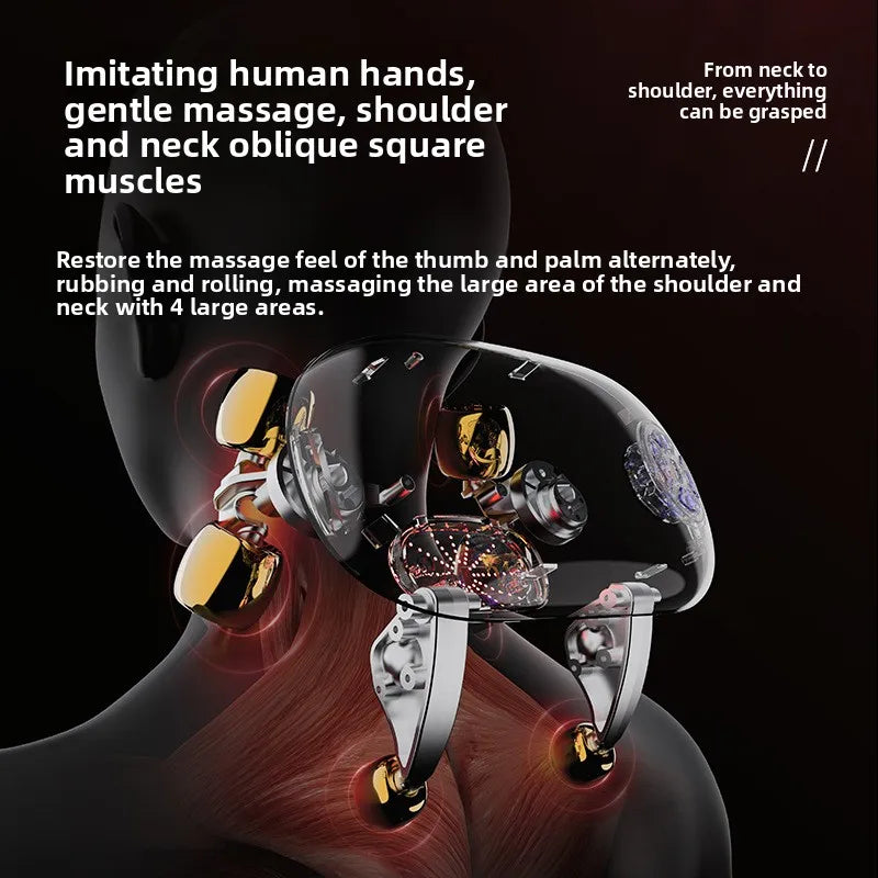 New Cervical Massager Back Waist trapezius Shoulder Neck Kneading Body Multifunctional Artifact Massager 2025