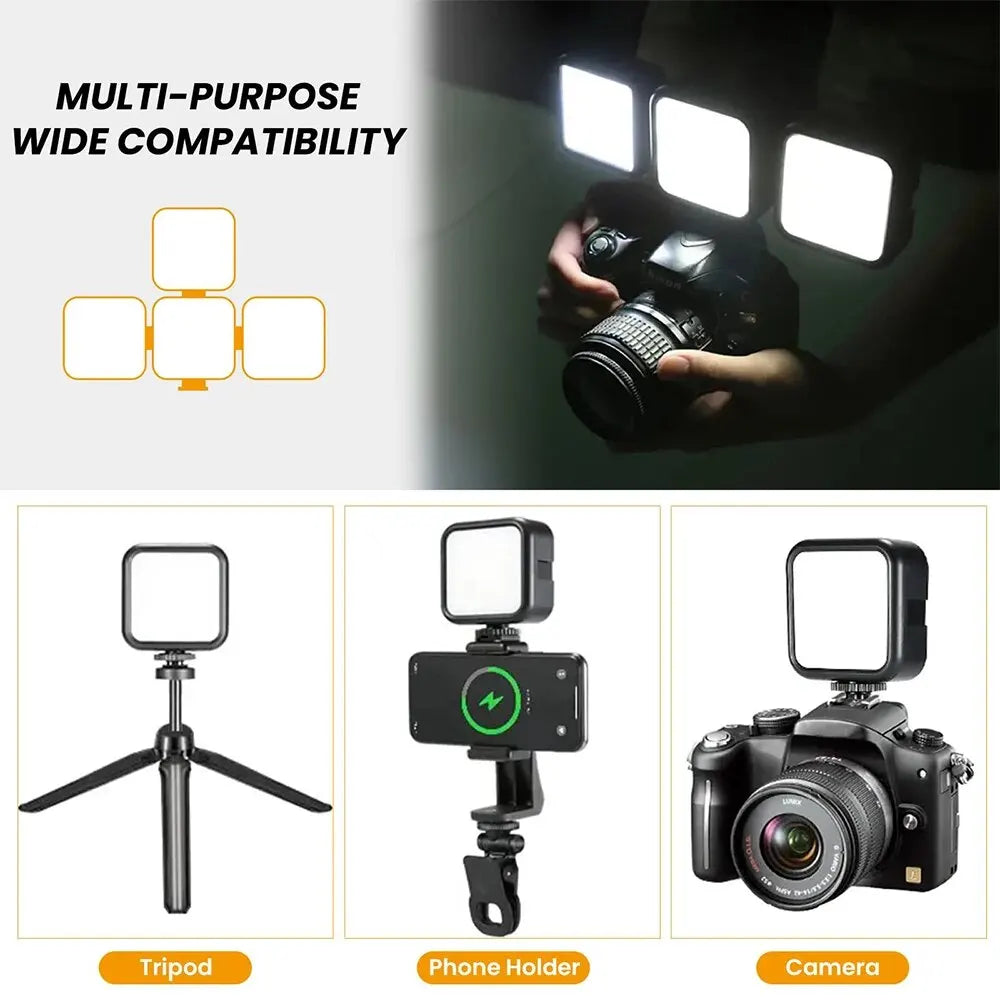 LED Photo Studio Light for Tik tok Youbute Game Live Video Fill Lighting Portable Camera Video Recording Photography Panel Lamp