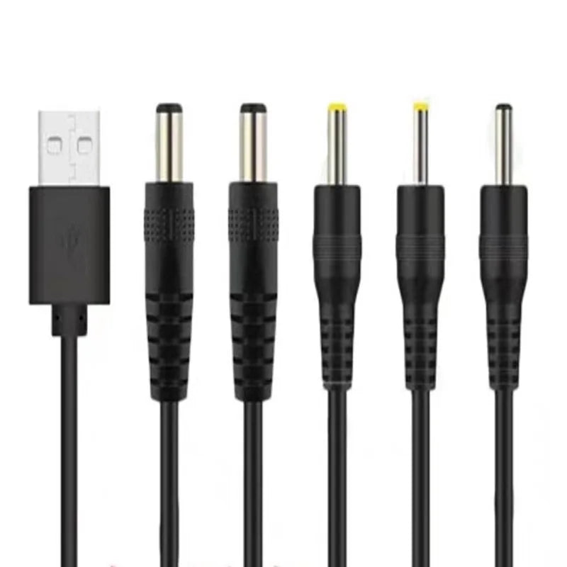 1m 5V 2A USB to DC Power Cable Cord 3.5x1.35mm 5.5x2.1mm 4.0x1.7mm 48x1.7mm Plug DC Port Charging Cable Power Supply Cord