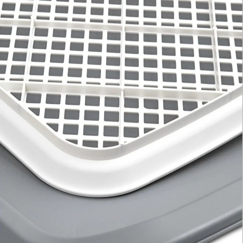 Pet Urine Basin Splash-Proof Dog Training Toilet Removable Net Mesh Dog Potty Toilet Open Top Plastic Pet Potty Pads Indoor Use