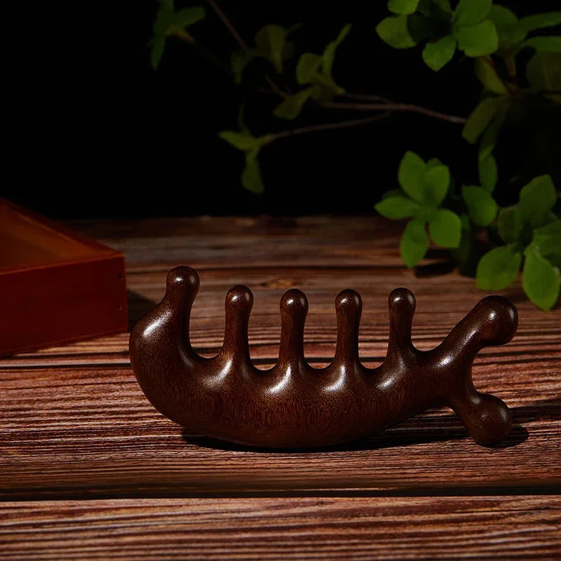 Gua Sha Massage Comb, Head and Face Scalp, Natural Facial Massager, Wide Tooth, Guasha Scraping, Body Massage