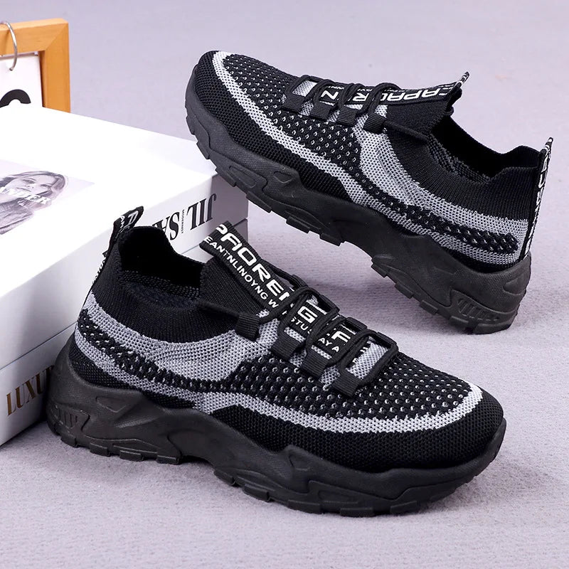 Chunky Sneakers 2025 Women's Casual Shoes Spring And Autumn Air Mesh Breathable Sports Shoes For Women's Soft Sole Running Shoes