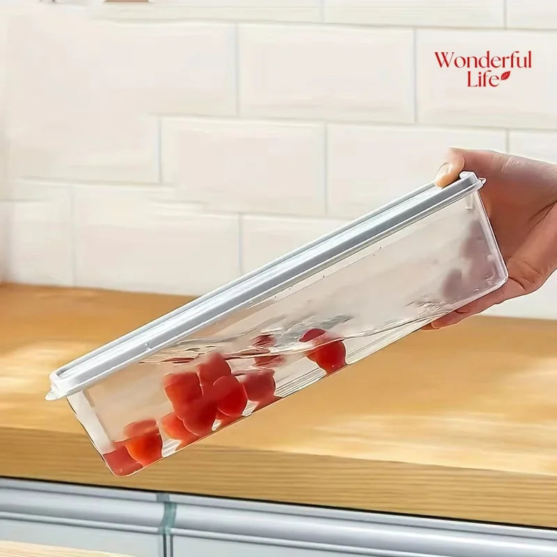 Storage Box Fresh-keeping Food Storage Container Cold Refrigerator Sealed Kitchen Fresh Fruit Storage Box with Lid Jars