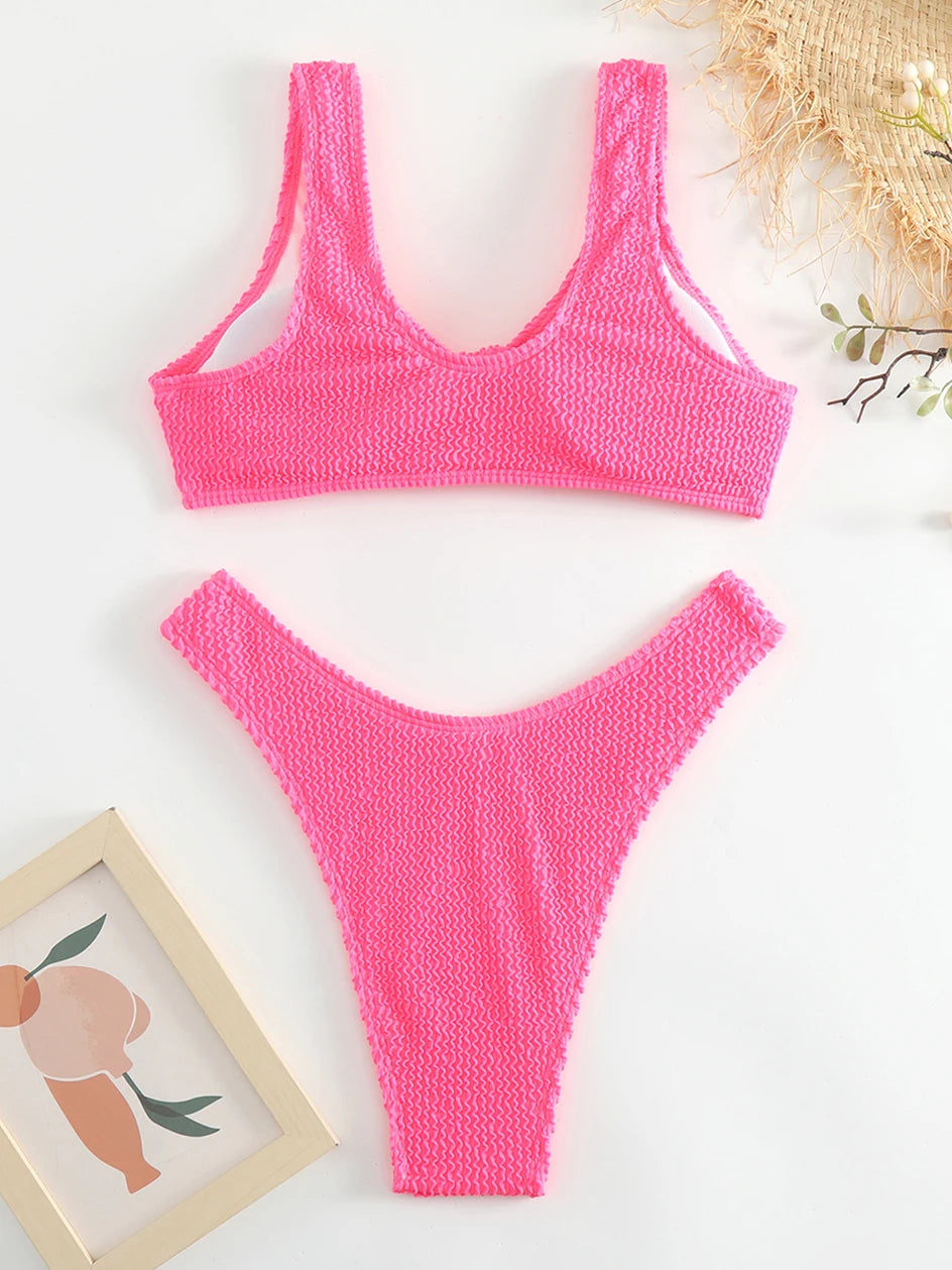 Sexy Bikini 2026 Women Swimsuit Female Swimwear Push Up Thong Bikinis Set Brazilian Woman Bathing Suit Swimming for Beach Wear