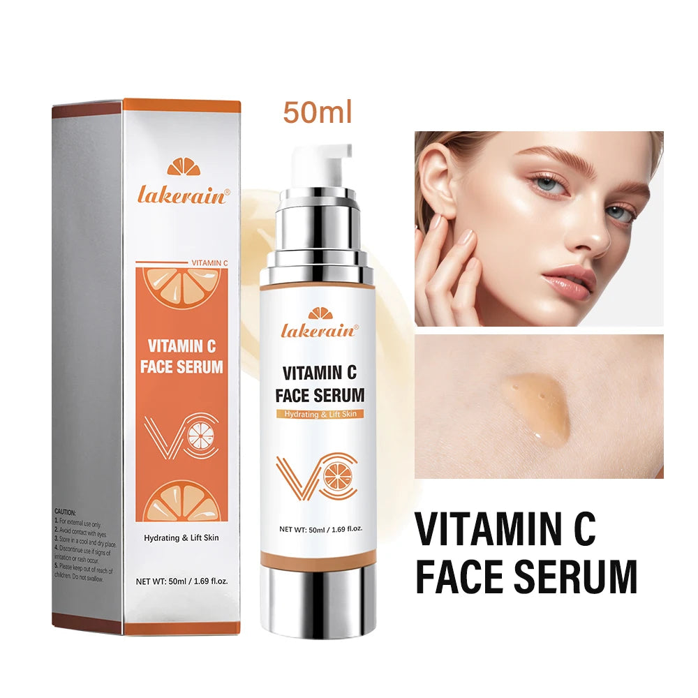 Super Vitamin C Serum for Face Dark Spot Remover for Face Skin Care Hyaluronic Acid Serum Targets Age Spots Hydrates and Wrinkle