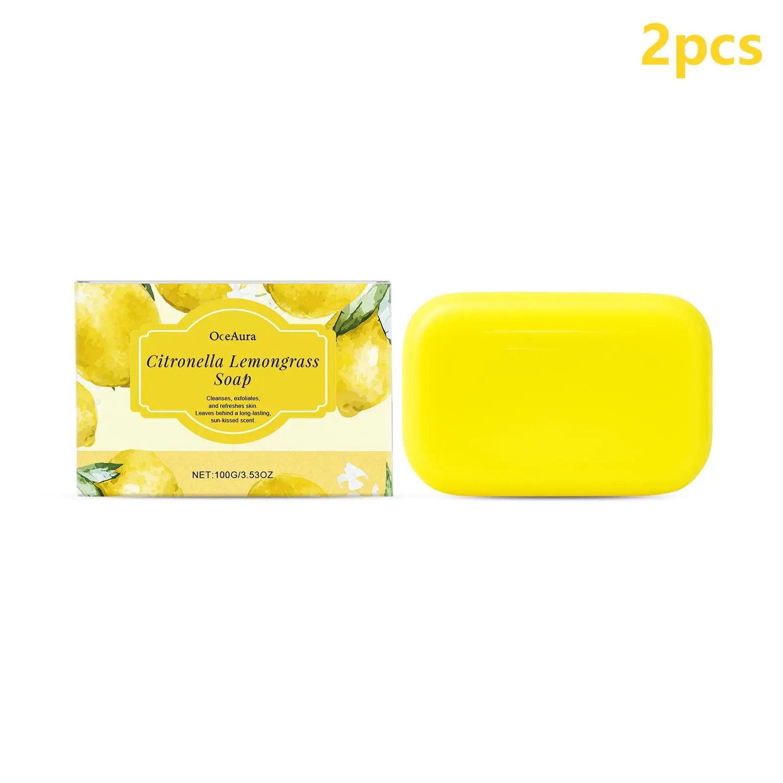 Citronella Lemongrass Soap Oil Control Refreshing Dead Skin Remover Moisturizing Skin Cleansing Products Exfoliating Bath Sponge