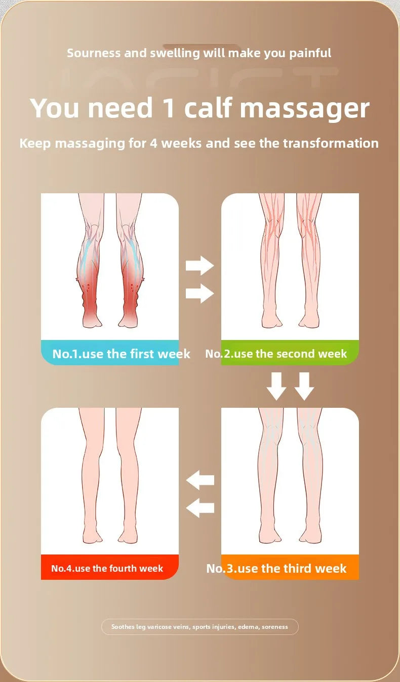Calf massagerleg air pressure, thigh massager, electric air wave compression, airbag vibration, charging, leg beauty instrument