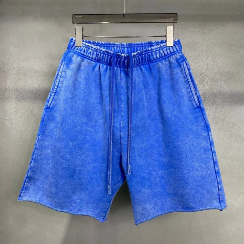 Vintage Washed Shorts For Men Casual Retro Women Baggy Pants Men's Clothing Summer Y2k Unisex Goth Streetwear Male Clothes