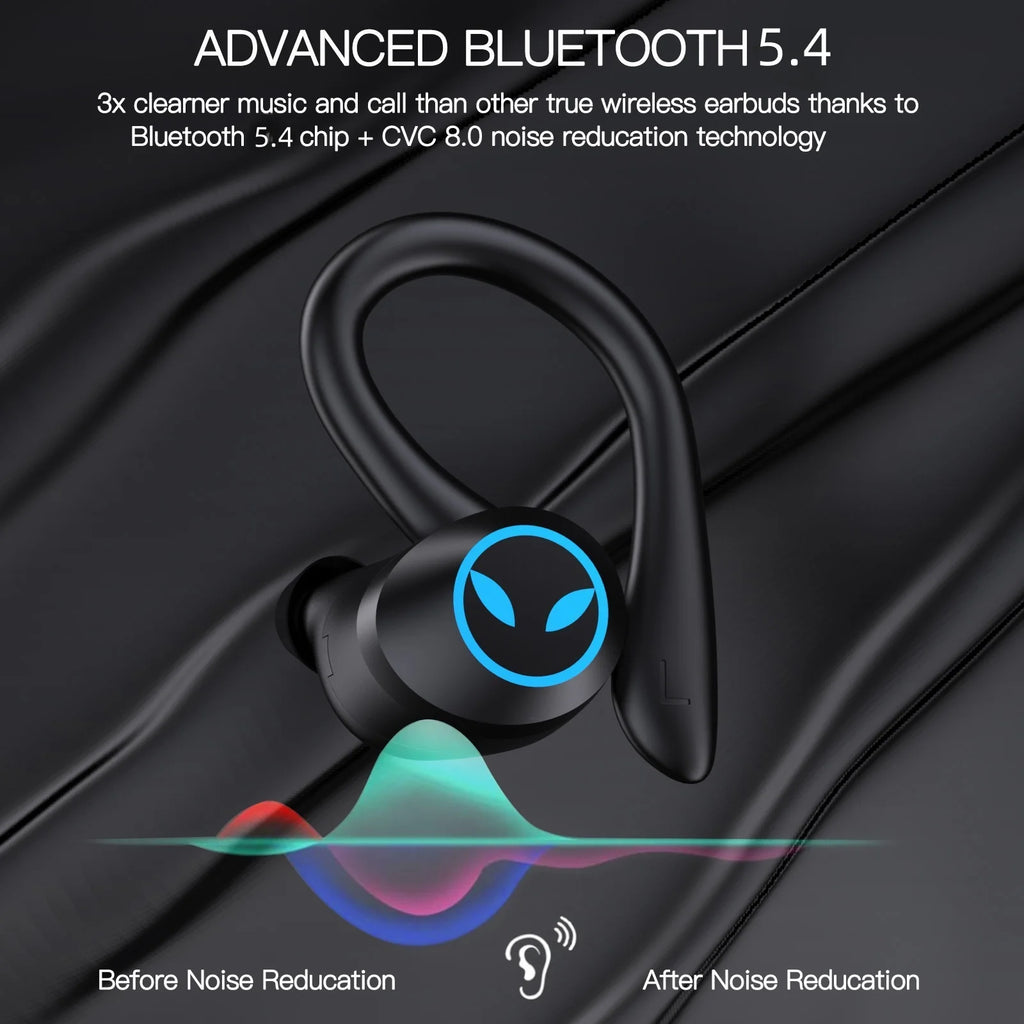 Wireless Earbuds, Bluetooth 5.4 Earbuds Stereo Bass, in-Ear Noise Cancelling Mic, Earphones IPX7 Waterproof Sports,50H Playback.