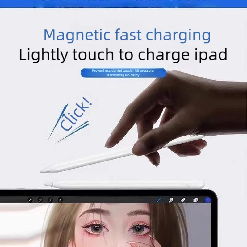 For iPad Pencil Stylus Pen Air 6 M2 Pro M3 with Tilt for iPad Pro mini 5 6 7  Accessories iPad Pro 11 12.9 /11Air Mini Touch Pen