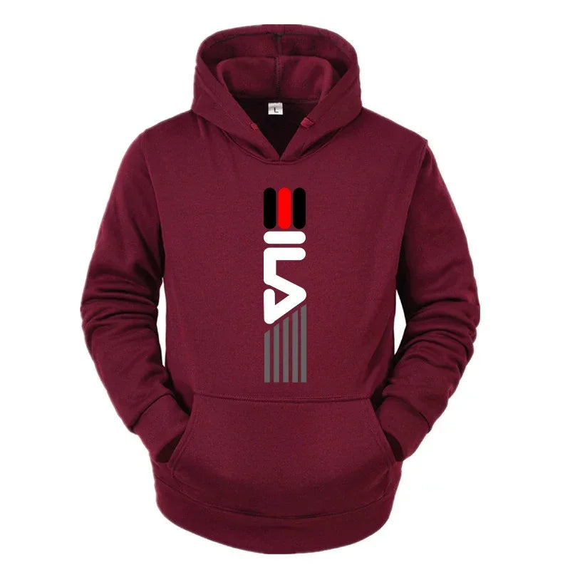 Men's Tracksuit Hooded Sweatshirt+Sweatpants 2 Pcs Sets Sports Suit Casual Jogger Sportswear 2 Piece Male Fleece Streetwear Sets