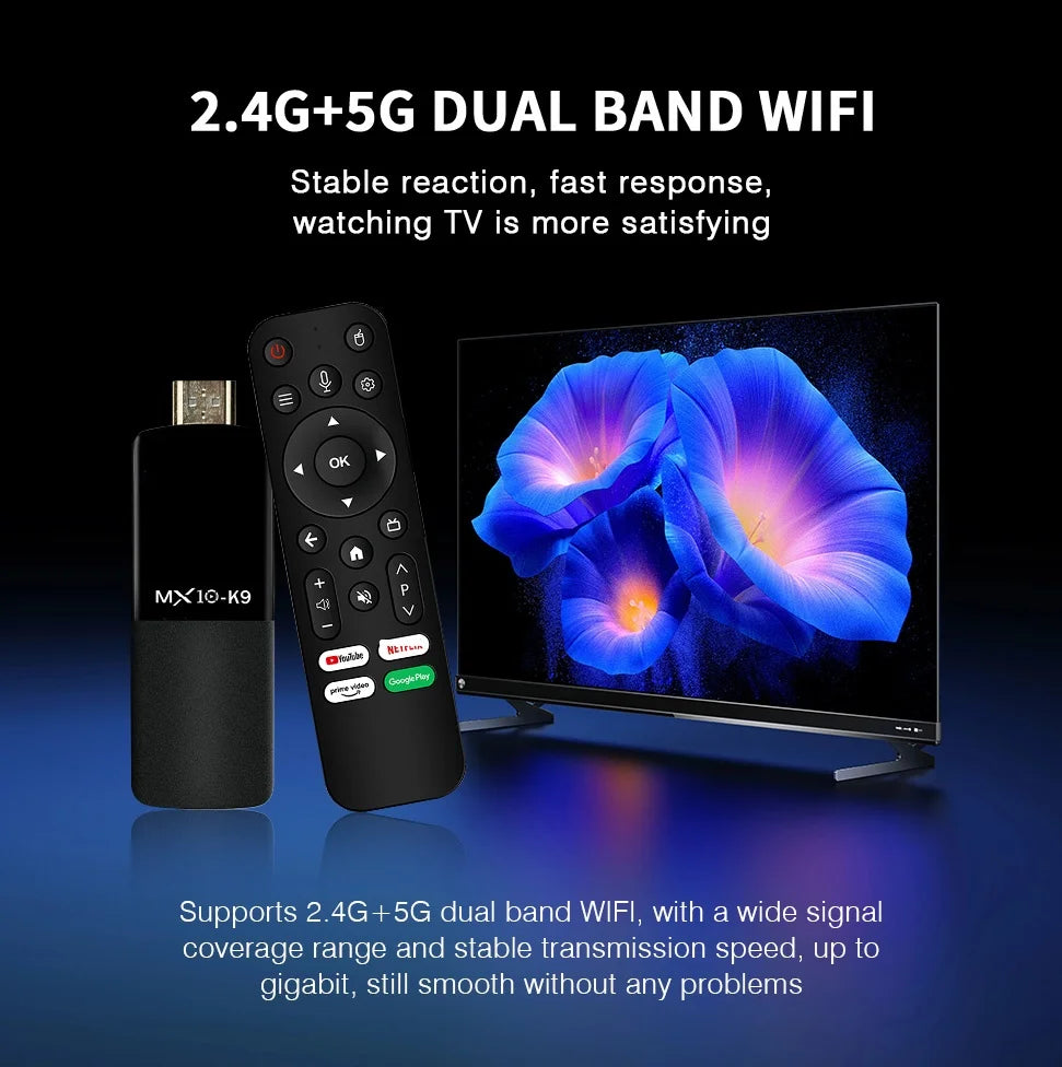 New Fire TV Stick 4k OFBY K9 Allwinner H313 Chip 2GB RAM 16GB ROM Android 13 OS TV Stick HD Picture Quality Fast Streaming