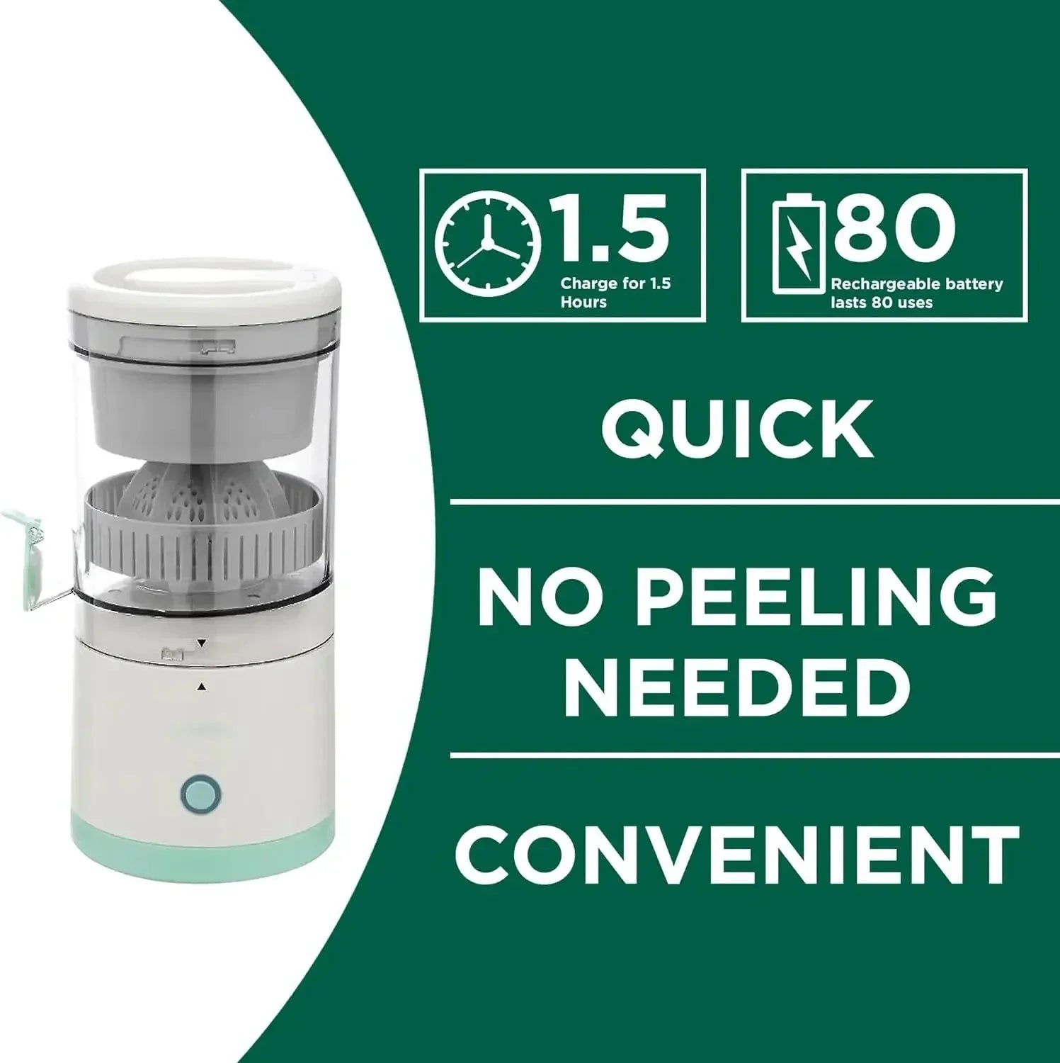 Portable USB Charging Electric Juicer Orange Lemon Fruit Blender Mini Household Juice Squeezer Mixer Citrus Juicer for Travel
