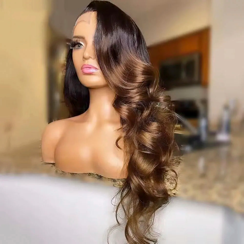 1B/4/27/30 Wig Ombre Lace Front Wig Human Hair Wig For Women Brazilian Body Wave 13X4 Blonde Lace Frontal Wig On Sale Clearance