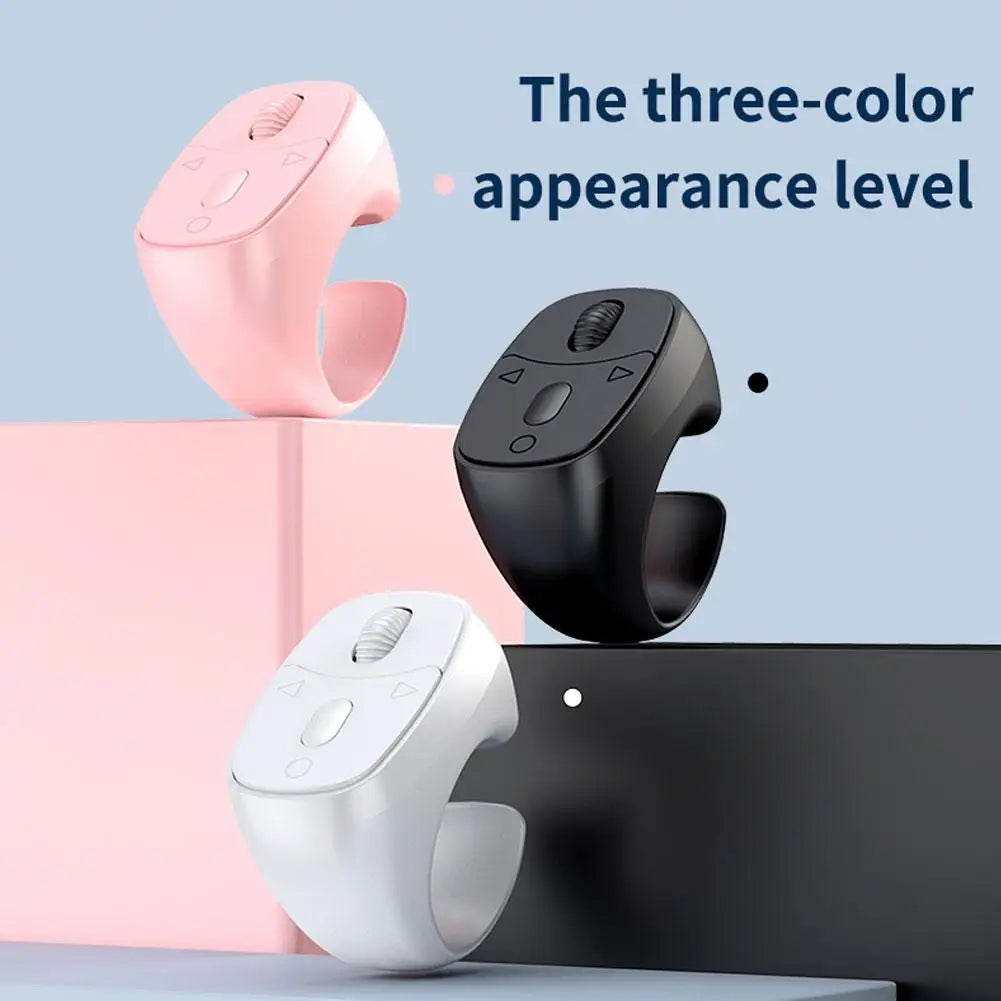 Fingertip Wireless Bluetooth Remote Control For Tiktok Remote Control APP Kindle Page Turner Scrolling Rings For Phones Camera
