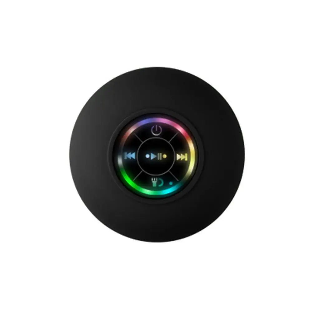 Portable Wireless Bluetooth Speaker LED IPX4 Waterproof Loudspeaker Outdoor Bathroom Large Suction Cup Mini Stereo Sound Box